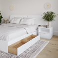 thumbnail image 4 of Nexera Oslo Ensemble de Chambre Réversible 4 Pcs, Blanc, Grand, 4 of 6