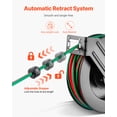 thumbnail image 3 of VEVOR Retractable Welding Hose Reel 1/4 in x 50FT Oxygen Acetylene Rubber Hose R Grade, 3 of 9