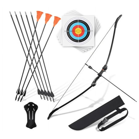 Archery Takedown Recurve Bow and Arrow Set Left/Rght Hand Longbow