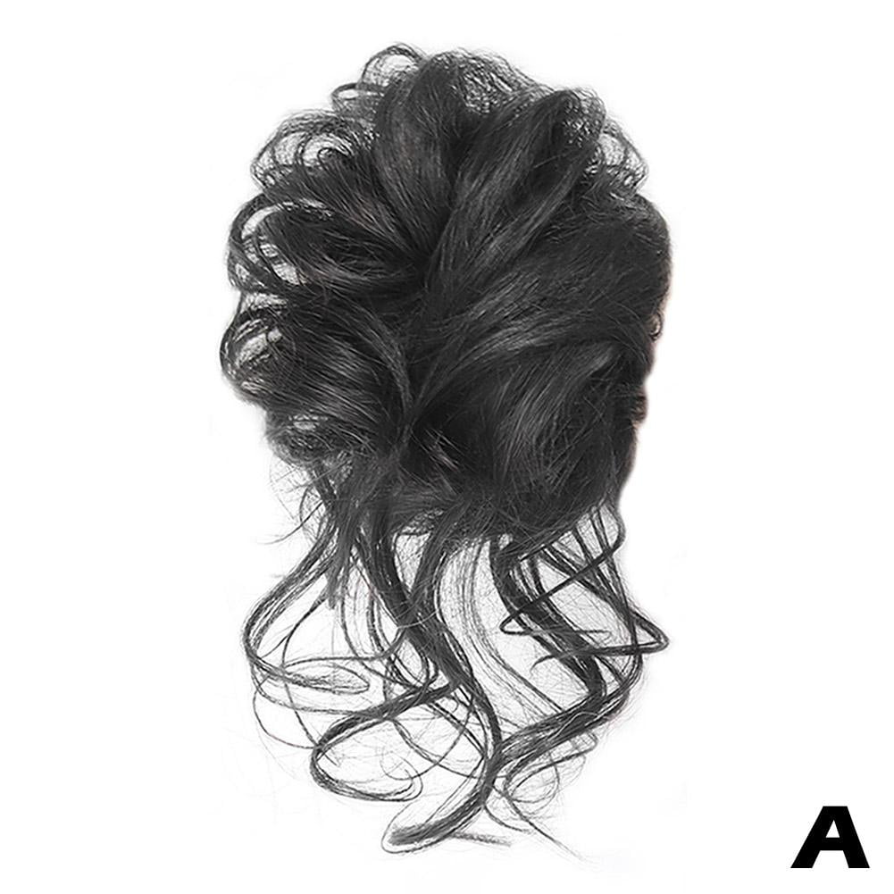 Hair Extensions Bun Clip Real Messy Bun Hair Piece Scrunchie Updo Wrap