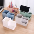 thumbnail image 3 of Neinkie Desk Pen Pencil Holder- Multi-functional Desktop Organizer Storage Box Business Card Pen/Pencil Mobile Phone Remote Control Stationery Holder Home Office Table Top Organization, 3 of 7