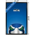thumbnail image 3 of NFL Seattle Seahawks - S. Preston Mascot Blitz 20 Wall Poster, 22.375" x 34", Framed, 3 of 3