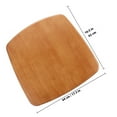 thumbnail image 2 of UPOUART Seat Replacement Dining Chairs Wooden Light Brown 1Set for Weddings, 2 of 7