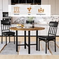 thumbnail image 4 of MOOSENG Round Dining Table Set for 4,Faux Marble Circle Dining Table Set with Chairs,Modern Kitchen Table and Chairs Set for 4,Round Dinner Table & Chair Set for Small Space, 4 of 9