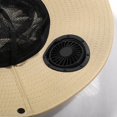 thumbnail image 7 of Sun Hats for Men Women with 4 Solar Fans Wide Brim Fans Fishing Hat Water Resistant Breathable Mesh Outdoor Fishing Hiking Camping Hat with Adjustable Chin Strap, 7 of 7