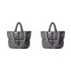 thumbnail image 2 of Bolso de mano acolchado Sonducket 2Conjunto de nailon Gris con correas de hombro cómodas, 2 of 6