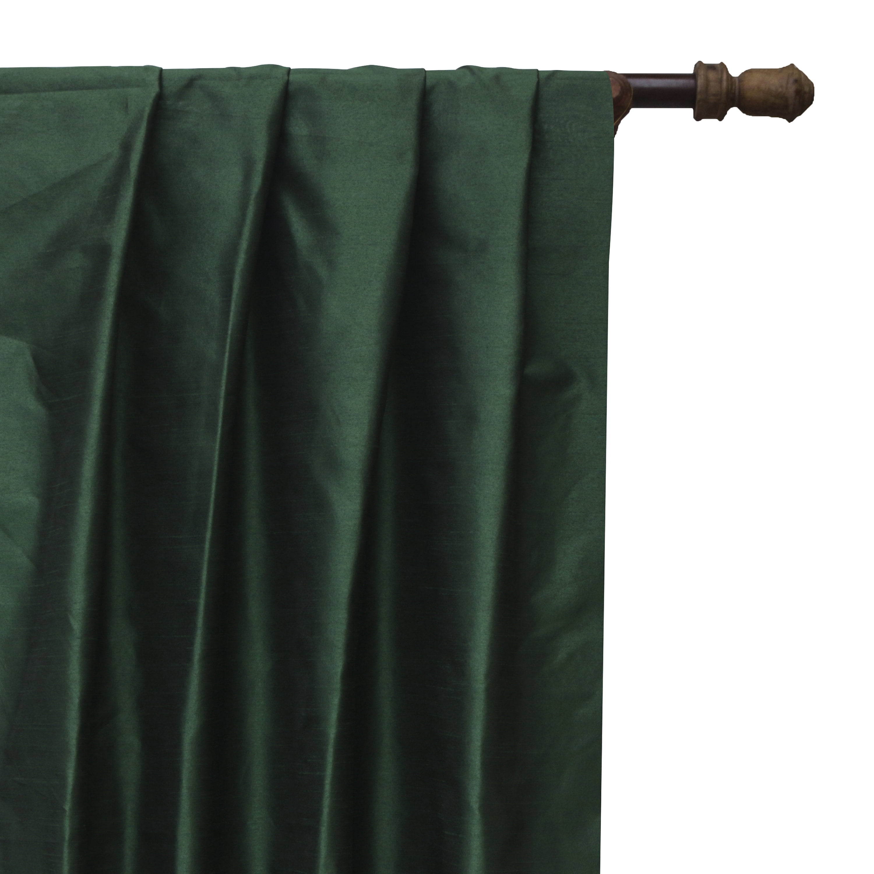 Fabric Mart Direct Silk Fabrics By The Yard, Bottle Green Silk Fabric, Faux Dupioni Silk Fabric 5 Continuous Yards Green Silk Fabric Bottle Green Faux Silk Fabric, 42" width Faux Silk Fabric by Yard