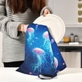thumbnail image 6 of Dreamtimes Jellyfish Kitchen Towels, 18 x 28 Inch Super Soft and Absorbent Dish Cloths for Washing Dishes, 4 PCS Reusable Multi-Purpose Microfiber Hand Towels for Kitchen, 6 of 7