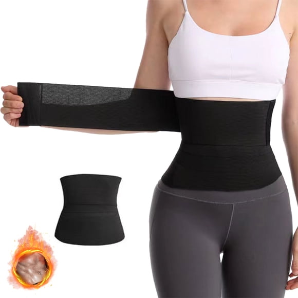 Adjustable and Windable Trimmer Body Shaping Abdominal Belt Waist Trainer Long Restraint Belt 10cm 6 Strips of Velcro 3m