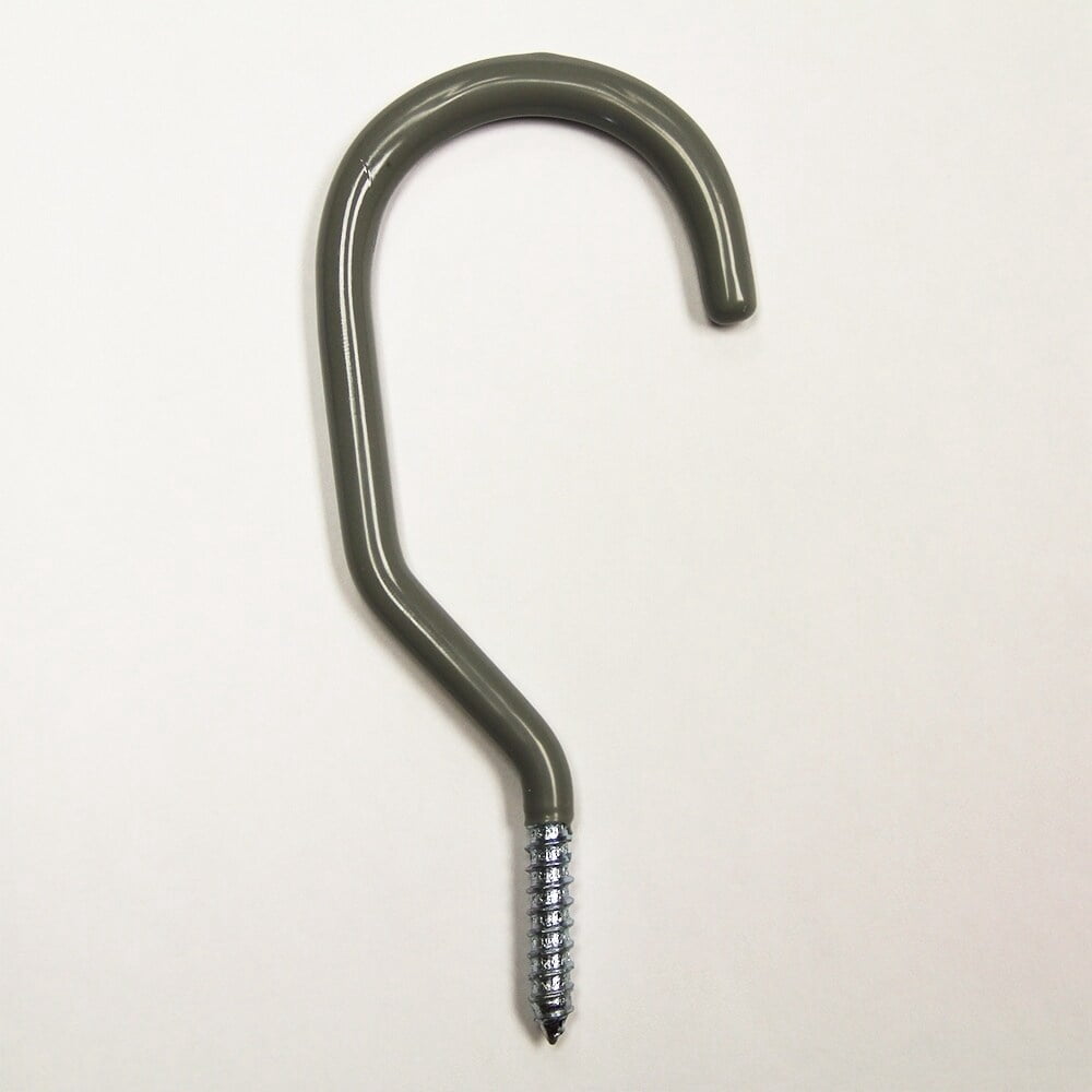 Basics, Bike hook, Vinyl Coated, Grey, 5/16" Pack of 10