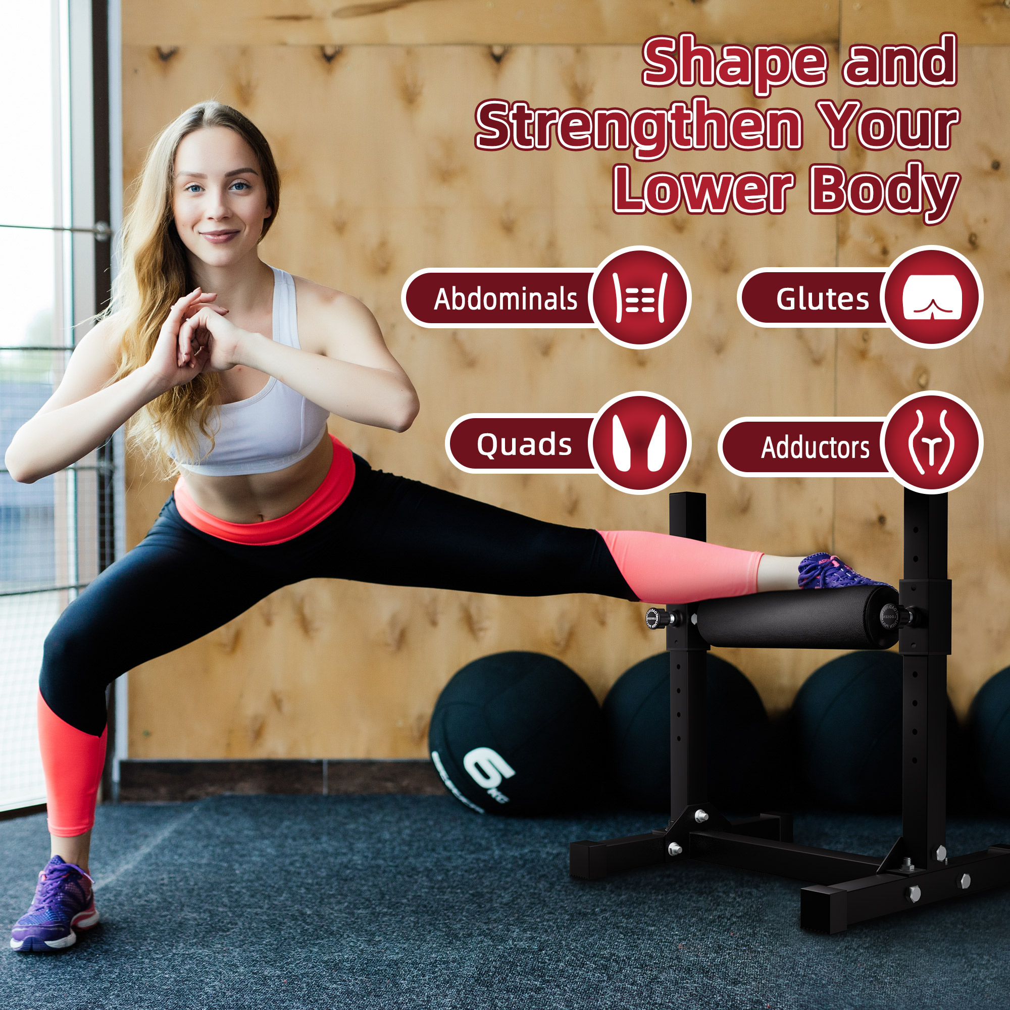 Sprint Demon Multifunctional Bulgarian Split Squat Stand - Standalone Single Leg Squat Stand for Lower Body Training