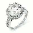 thumbnail image 1 of Cheryl M Sterling Silver Fancy CZ Ring Size 8, 1 of 3