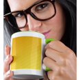 thumbnail image 2 of 3drose, Abstract Geometric Gradient Simple Striped Pattern Background Design, 11oz Two-tone Green Mug, 2 of 6