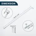 thumbnail image 5 of Unique Bargains Bicycle Spokes Bike Wheel Spokes Silver Tone Nipple 1 Set 14G Carbon Steel Galvanized Silver Tone-116mm, 5 of 7