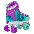 thumbnail image 2 of Roller Derby Girl's Adjustable Quad Star Roller Skate, Tie Dye Size Medium (3-6), 2 of 6