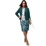 Jessica London Women's Plus Size Two Piece Single Breasted Jacket Dress Suit Outfit