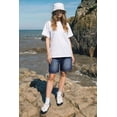 thumbnail image 4 of GINGTTO Men's Baggy Loose Fit Elastic Waist 7" Denim Shorts, 4 of 8