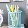 thumbnail image 4 of Estuche para lápices de malla de rejilla para niñas y niños, portalápices con cremallera para niños, organizador de escritorio portátil para adolescentes, estuche para lápices para suministros, 4 of 5