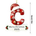 thumbnail image 3 of CaiYueKe 26-Piece Alphabet Christmas Ornaments Set Acrylic Letter Decorations with Snowflake Bell Pattern for DIY Holiday Tree Wreath Mantel Festive Hanging Decor Xmas Gifts for Family Friends, 3 of 9