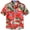Red, variant on SSLR Big Boys' Santa Claus Party Tropical Ugly Hawaiian Christmas Shirts Casual Button Down Shirts