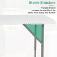 thumbnail image 5 of BIQWBIC 4 ft Folding Table,Heavy Duty Camp Table with Carrying Handle, Adjustable Height Portable Plastic Foldable Table for Kitchen, Garden Party, Picnic, Camping, BBQ, Wedding & Market Events, 5 of 10