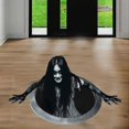 thumbnail image 5 of Halloween Floor Wall Decal, Long Hair Female Horror Wall Sticker, 5 of 5