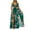Green, variant on Women's High Split Beach Dresses Plus Size Boho Floral Halter Maxi Dress Cutout Vacation Tie Backless Long Dresses Green, 3XL