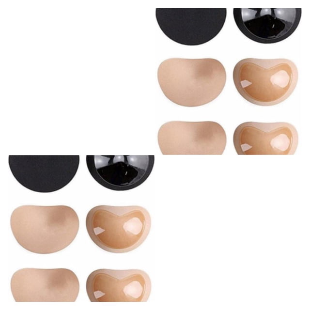 relayinert 3pair Easy-to-Apply Self-Adhesive Bra Pads Stay Secure And Add Volume High Viscosity Easy 2Set
