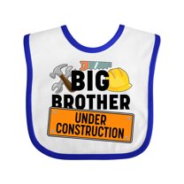 Inktastic Big Brother Under Construction Boys Baby Bib