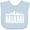 Blue, variant on Inktastic Miami Skyline Grunge Boys or Girls Baby Bib