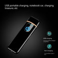 thumbnail image 4 of Harlier Electronic Lighter, Electric Windproof USB Rechargeable Slim Coil Lighter with Smart Fingerprint Sensor Dual Side Ignition, Battery Indicator Lighter for Flameless Boyfriends Gifts, 4 of 7