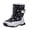 Black, variant on GYUJNB Toddler Winter Snow Boots Hook Loop Non Slip Warm Cold Weather Footwear for Kids for Everyday Winter Footwear,12