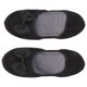 thumbnail image 2 of Pantuflas plegables portátiles de 24,5 cm para mujer, de viaje, de algodón, con suela silenciosa, talla única (negro), 2 of 6