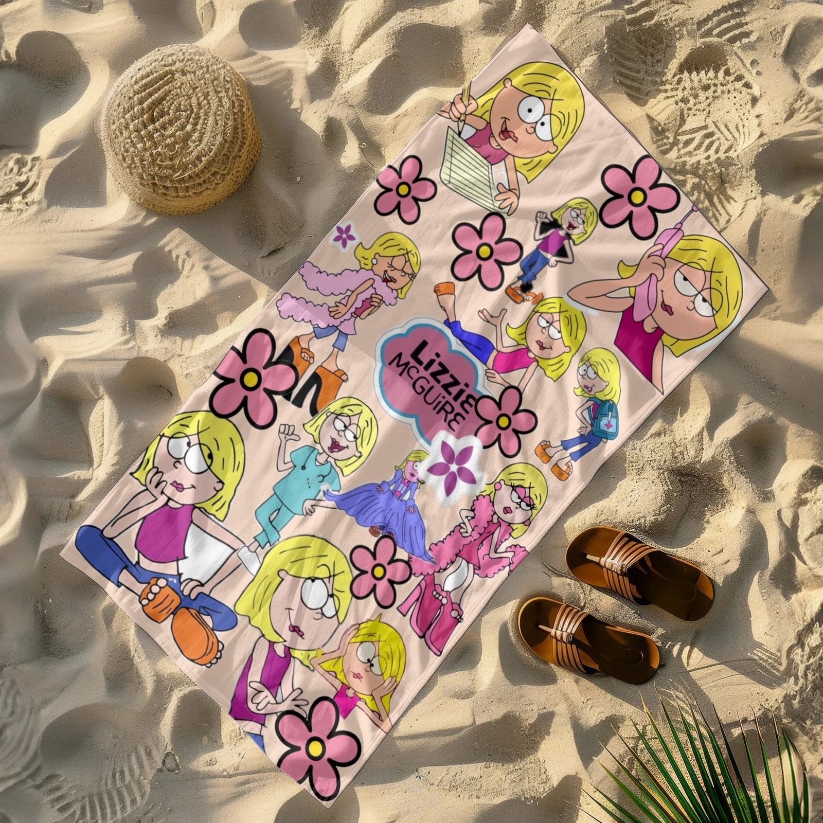 Lizzie Mcguire Banner Gifts Beach Towel for Women Girl Birthday Inspired Fan Bath Outdoor Music Lover