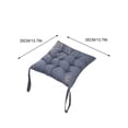 thumbnail image 4 of Tuvgenk Pressure Relief Outdoor Seat Cushions Gray Office Chair Cushion Pad Thick Square Polyester Comfortable Seat Pad for Home, 4 of 5