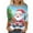Red-5, variant on successthop Christmas Top Women Ugly Graphic Santa Plus Size 3/4 Sleeve Clothe Oversized Crewneck Trendy Shirts