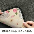 thumbnail image 6 of Yorkie Dog and Flower Florals Door Rugs,Washable Non Slip Door Mats Indoor,Decorative Door Mats,Entry Mat Indoor for Entrance,Bedroom,Kitchen,Bathroom,30"x17", 6 of 6