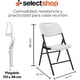 thumbnail image 2 of Set De Sillas Plegables De Plástico Reforzadas con Estructura De Acero 80 X 39 cm Silla para Eventos Resistente Color Blanco Silla Portatil Silla Plegable para Fiestas (4), 2 of 7