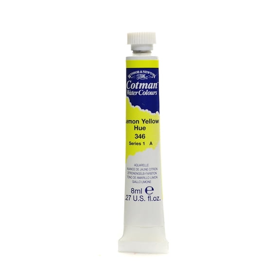 Cotman Water Colours lemon yellow hue, 346, 8 ml (pack of 4)