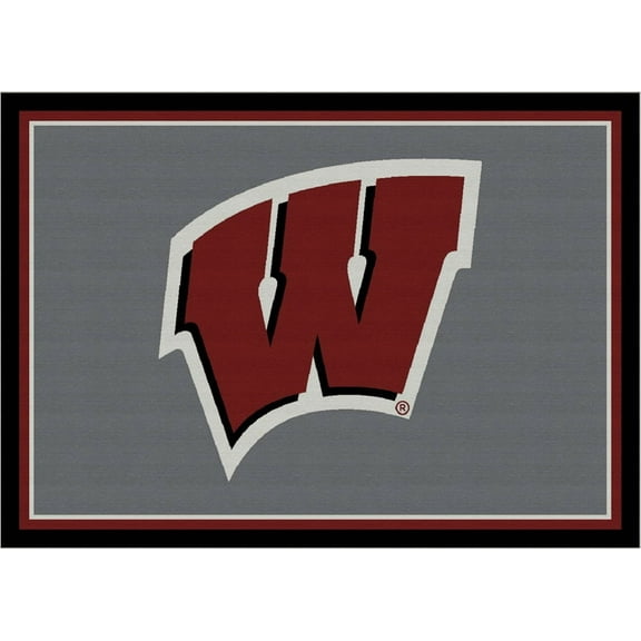 Milliken Ncaa College Spirit Area Rug Wisconsin Badgers 45288 5' 4" x 7' 8" Rectangle
