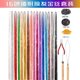 thumbnail image 1 of Zhuge Kit de extensiones de cabello con purpurina de 48 pulgadas, 16 colores, con herramientas, accesorios para cabello de hadas resistentes al calor para mujeres, niñas y niños, 1 of 2