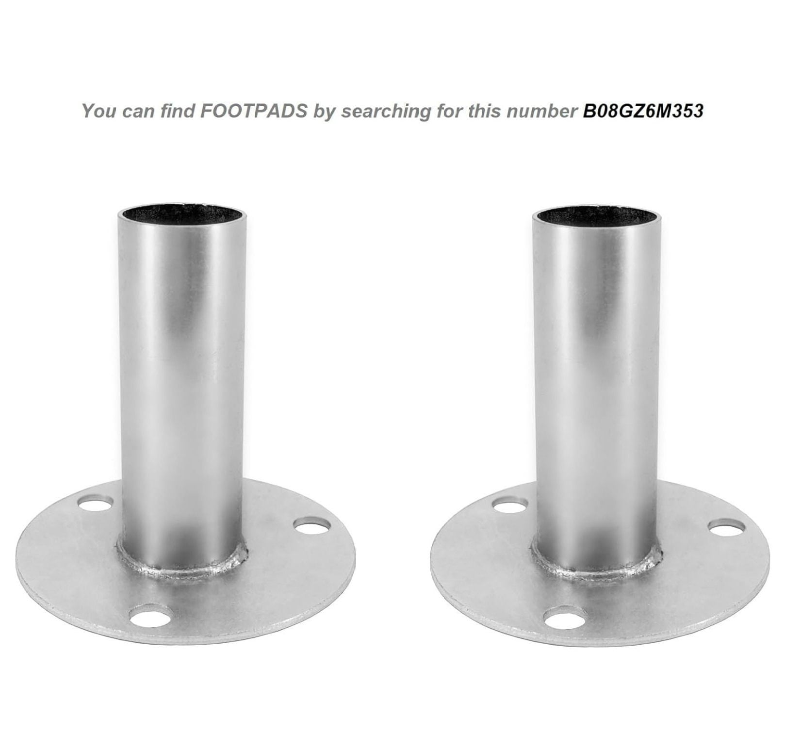 Canopy Fittings 1-3/8" 4-Way Connectors - 3 Pack | Carport Tent Shed Couplers | Galvanized Steel Frame Joints | Without Poles