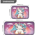 thumbnail image 3 of Coolnut Kitchen Rugs 2 Piece Waterproof Non Slip Kitchen Mat Cute Unicorn Kitchen Rug Set for Sink Office Kitchen Cafe, 19.7"x47.2"+19.7"x27.6" Home Decor Gifts, 3 of 7