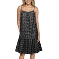 thumbnail image 2 of Gomelly Women Slip Dress Floral Print Summer Beach Sundress Basic Short Mini Dresses Ladies Kaftan Party Sleeveless Black 5XL, 2 of 9