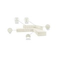 thumbnail image 2 of Meridian Furniture Arc Cream Velvet Modular Sectional, 2 of 14