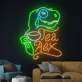 thumbnail image 3 of Handmadetneonsign Tea Rex Dinosaur Neon Sign, Dinosaur Tea Rex Led Sign, Dinosaur T Rex Led Light, 3 of 5