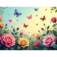 thumbnail image 4 of Floral Tulip Backdrop Banner with Spring Flowers for Garden Party Wedding Decoration Event Background Photography Prop Neon Decors Celebration, 4 of 4