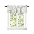 thumbnail image 2 of Abstract White Gold Marble Curtain Valances for Kitchen Windows,Rod Pocket Short Valance Modern Golden Lines Small Window Treatment for Living Room Bathroom Bedroom,42"x18"-1 Panel, 2 of 9