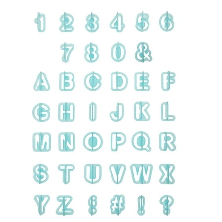 UPC: 0195158468847 | Alphabet & Number Fondant Cut Out Set by Celebrate It®
