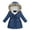T4, variant on Mikilon Jackets for Girls Size 8-14 Years Floral Print Jacket Plus Velvet and Thicken Warm Windproof Coat Winter Thermal Hooded Outwear Jackets